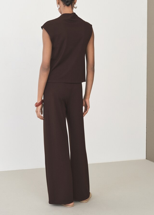 Mango Pantalón wideleg cintura elástica Oferta exclusiva