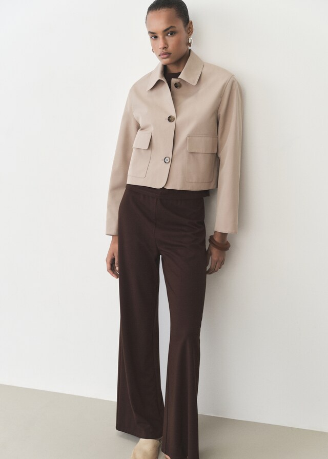 Mango Pantalón wideleg cintura elástica Oferta exclusiva