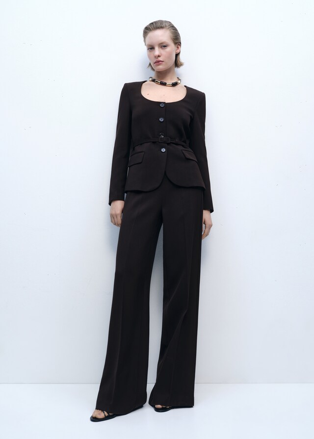Mango Blazer traje cinturón Outlet online