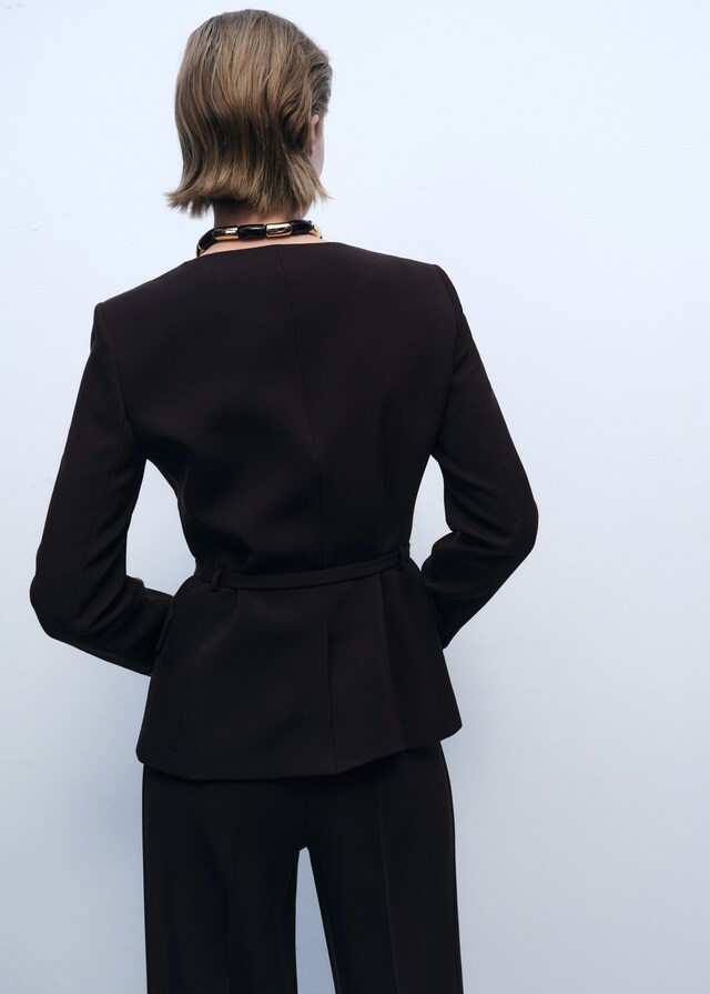 Mango Blazer traje cinturón Outlet online