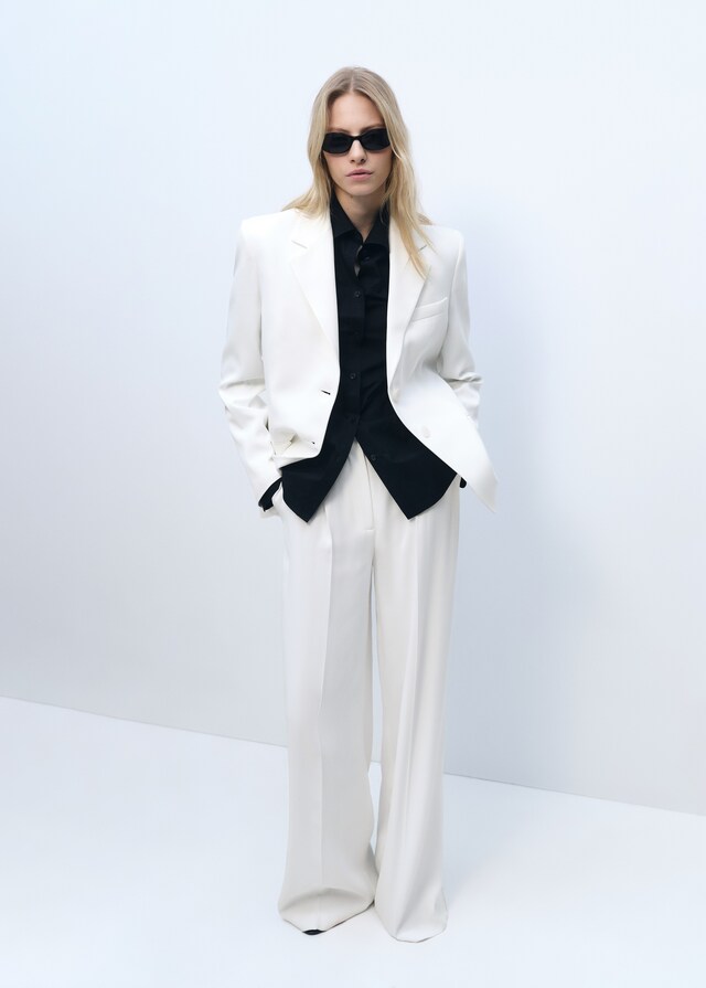 Mango Blazer traje recta botones Rebajas