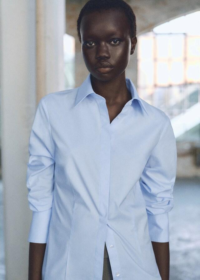 Mango Camisa algodón entallada Gran oferta