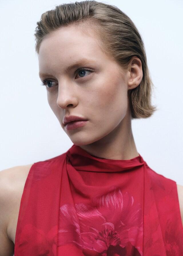 Mango Blusa flores fular Los más vendidos