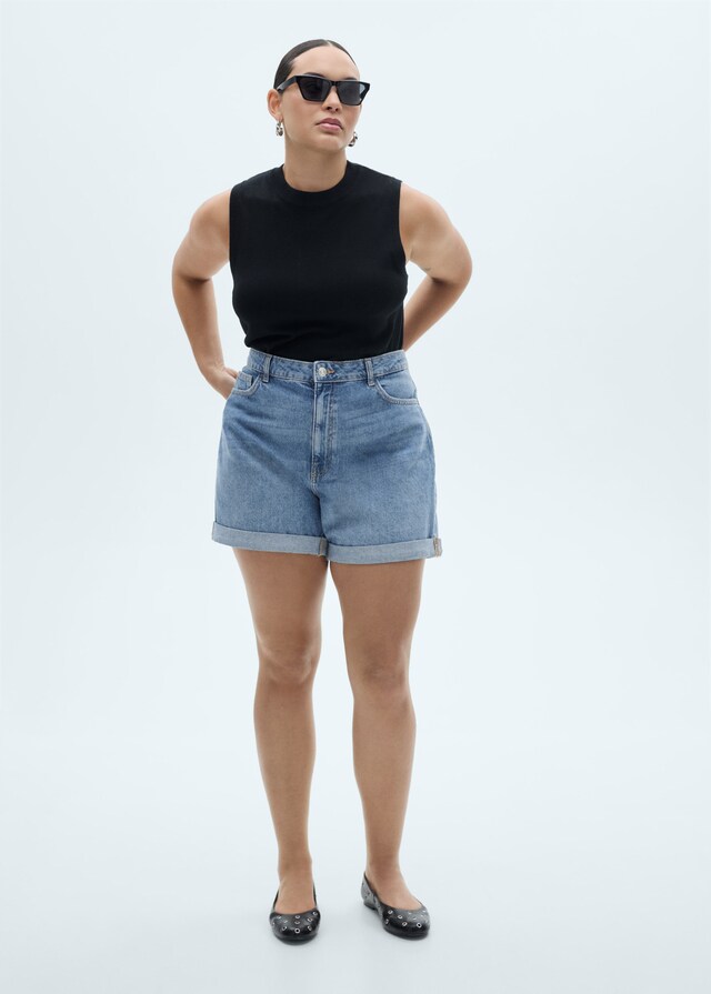 Mango Shorts vaqueros mom-fit Precios de Black Friday