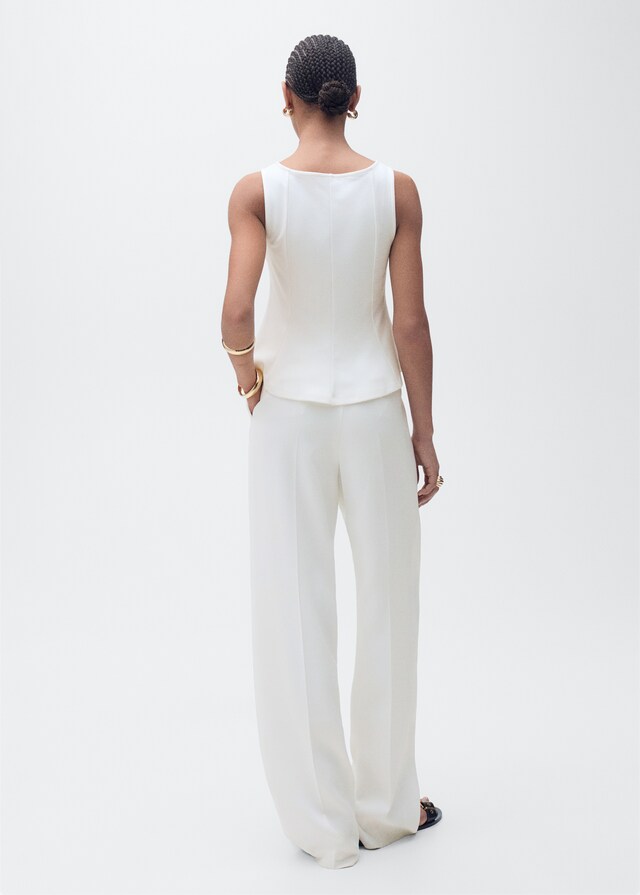 Mango Top evasé cuello barco En oferta