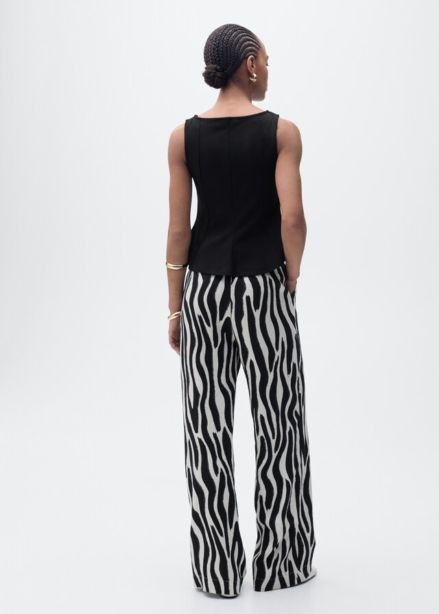 Mango Top evasé cuello barco Libre de impuestos