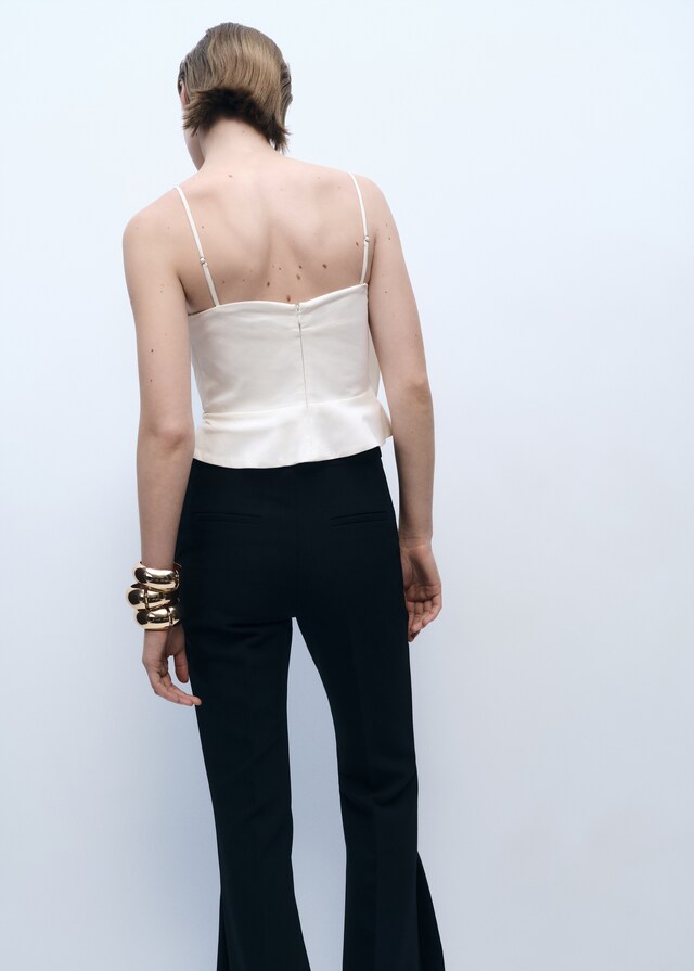 Mango Top maxi volante Descuento por venta flash