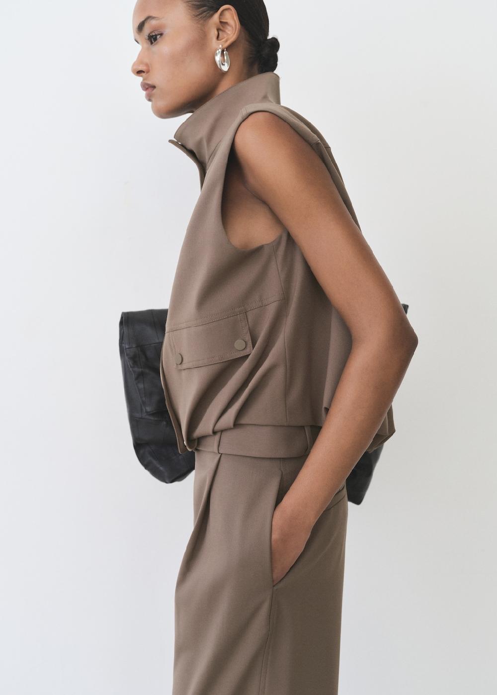 Mango Chaleco oversize bolsillos