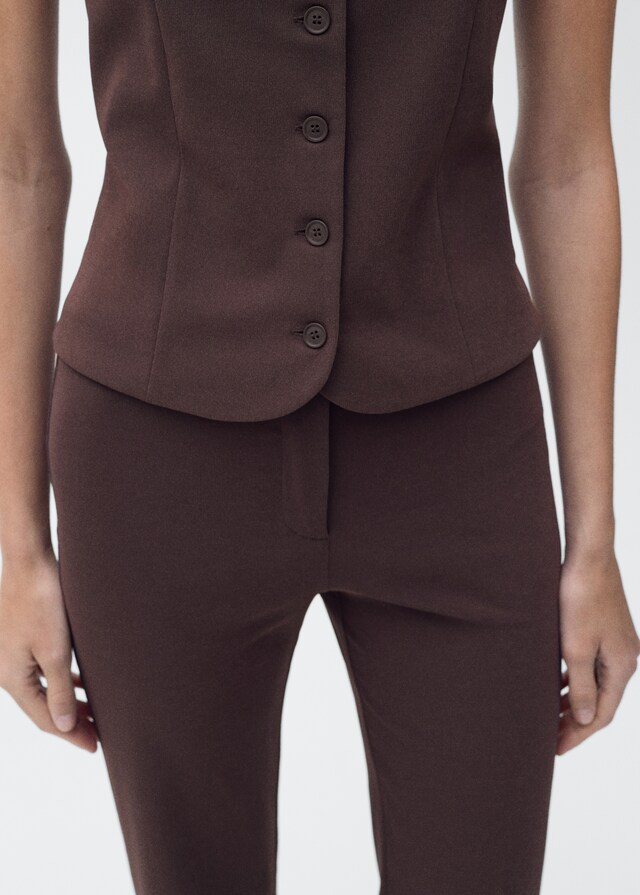 Mango Chaleco traje entallado Envío gratis
