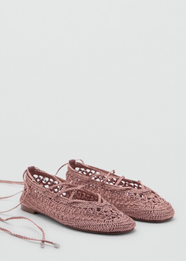 Mango Bailarina crochet tiras Envío gratis