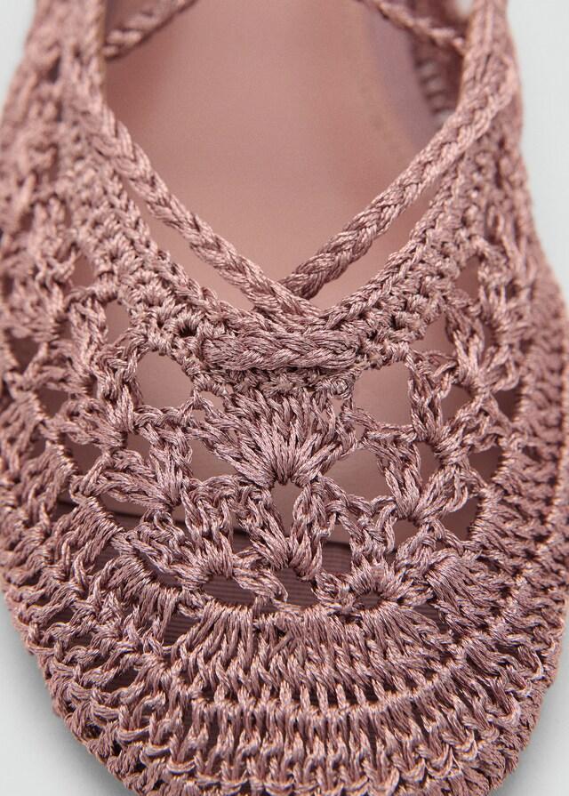 Mango Bailarina crochet tiras Envío gratis