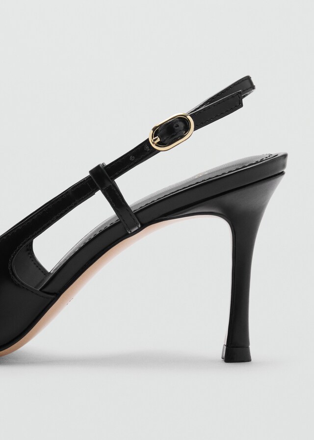 Mango Zapato tacón piel punta ÚLTIMAS EDICIONES