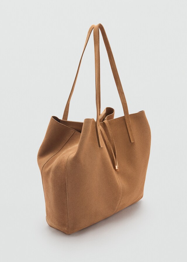 Mango Bolso shopper serraje Solo hoy