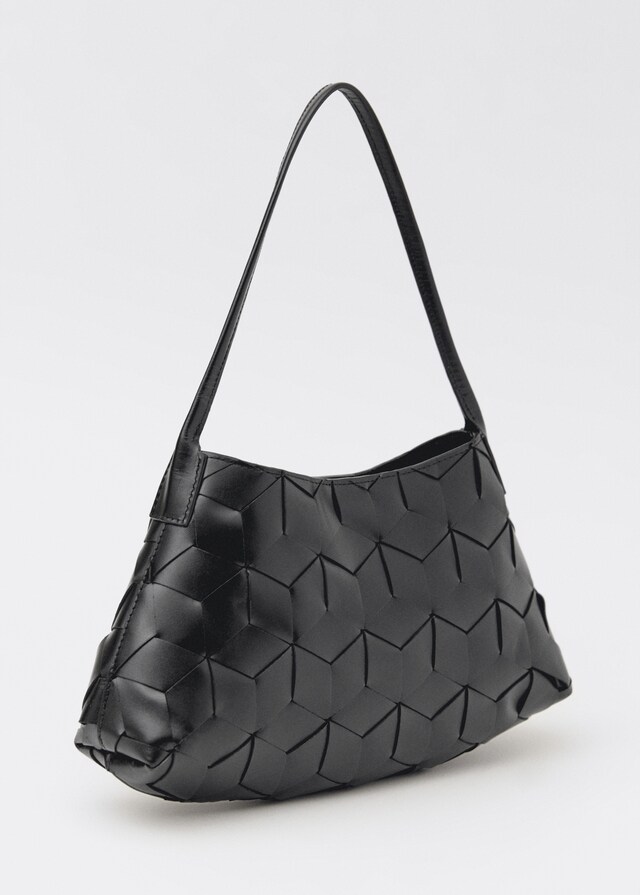 Mango Bolso hombro piel trenzado Solo queda un día