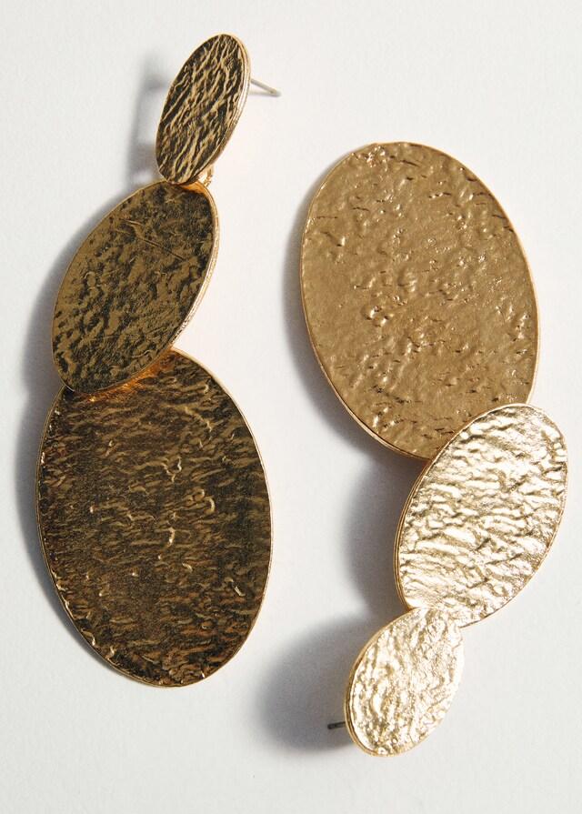 Mango Pendientes largos textura Libre de impuestos