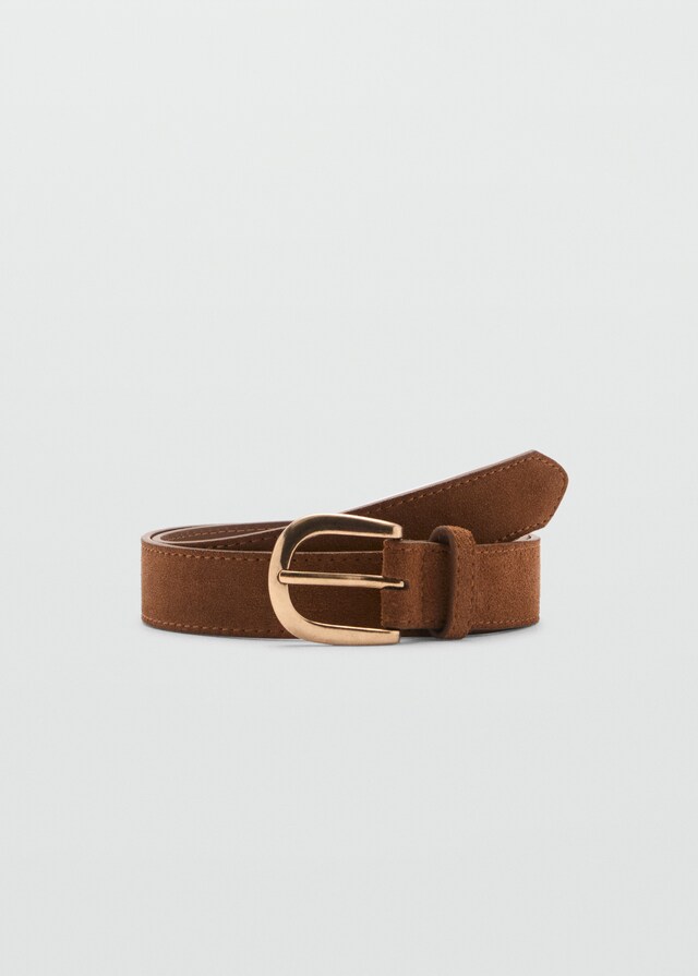 Mango Cinturón serraje Oferta exclusiva