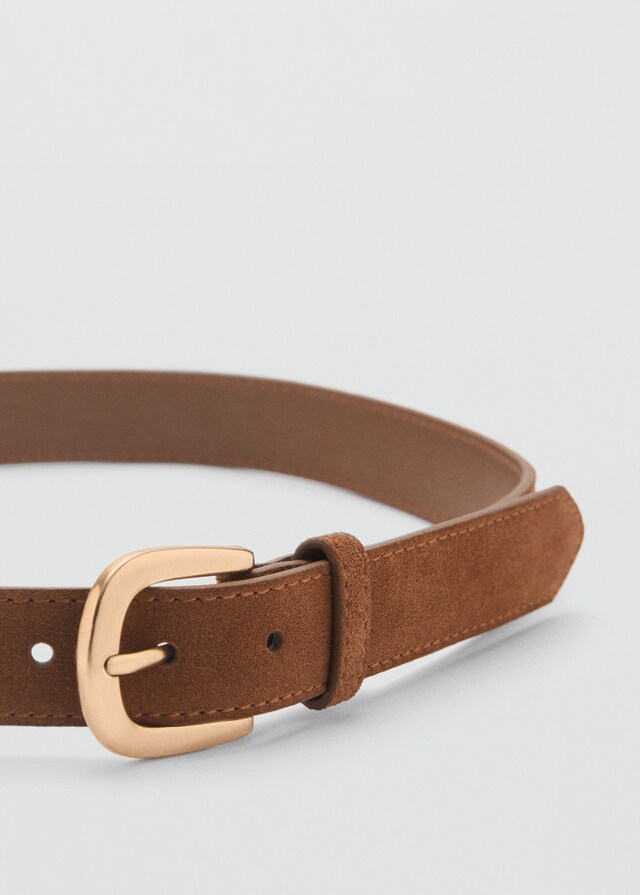 Mango Cinturón serraje Oferta exclusiva