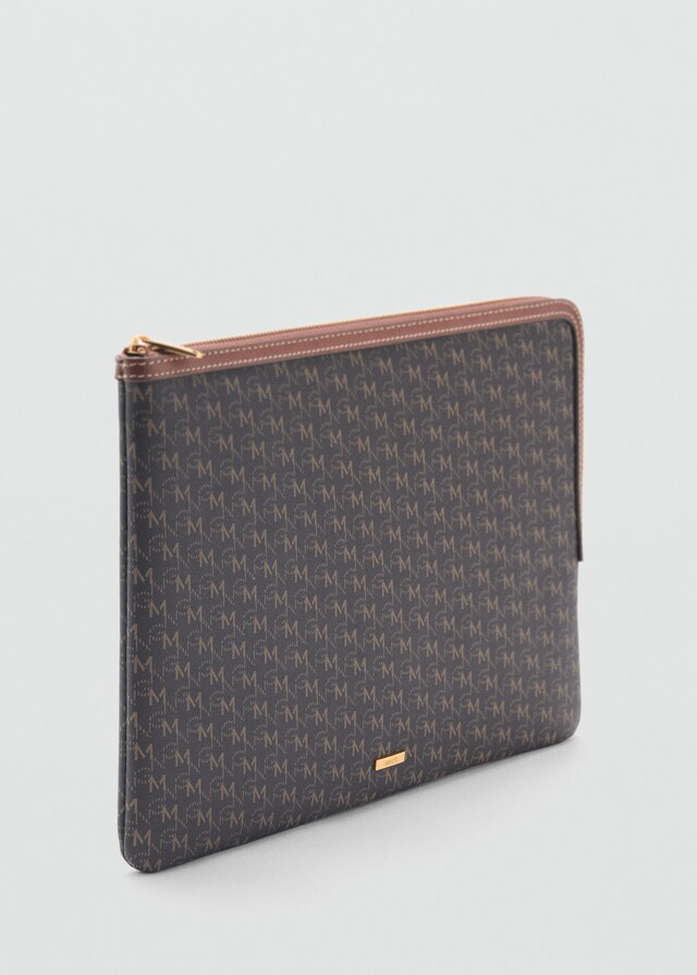 Mango Funda portátil estampado logo Gran oferta
