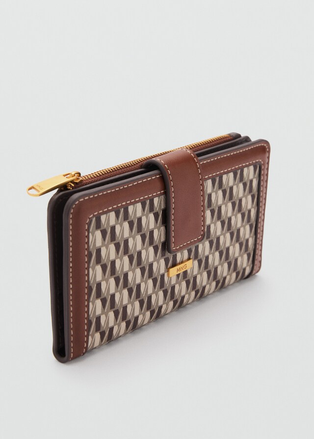 Mango Monedero estampado logo Rebajas baratas