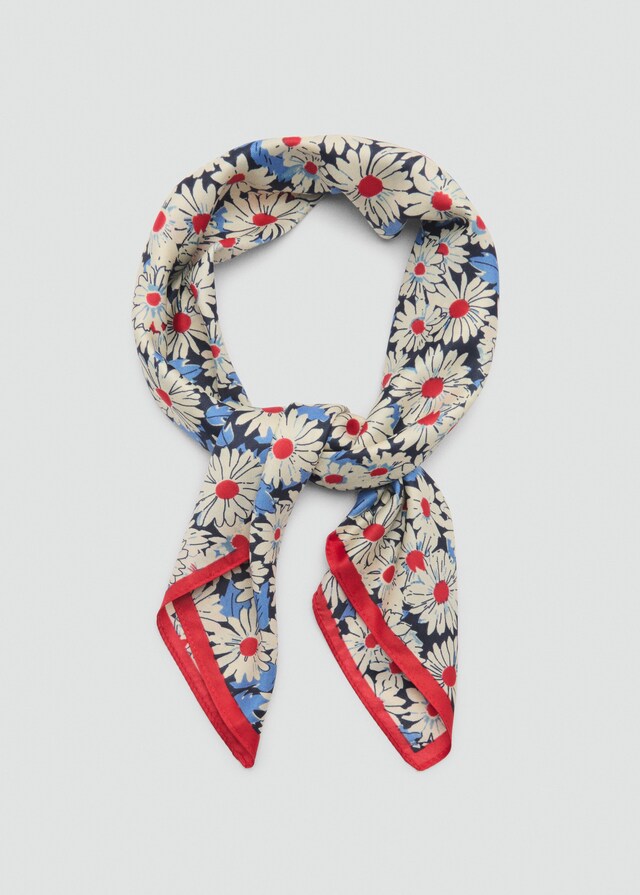 Mango Pañuelo estampado floral Tienda