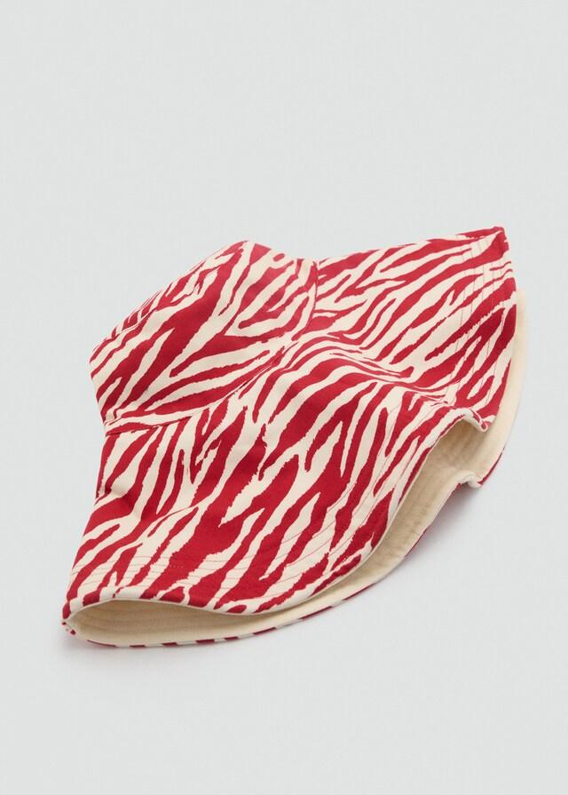 Mango Sombrero bucket cebra reversible Envío gratis