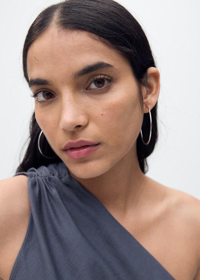 Mango Vestido asimétrico detalles fruncidos Grandes descuentos