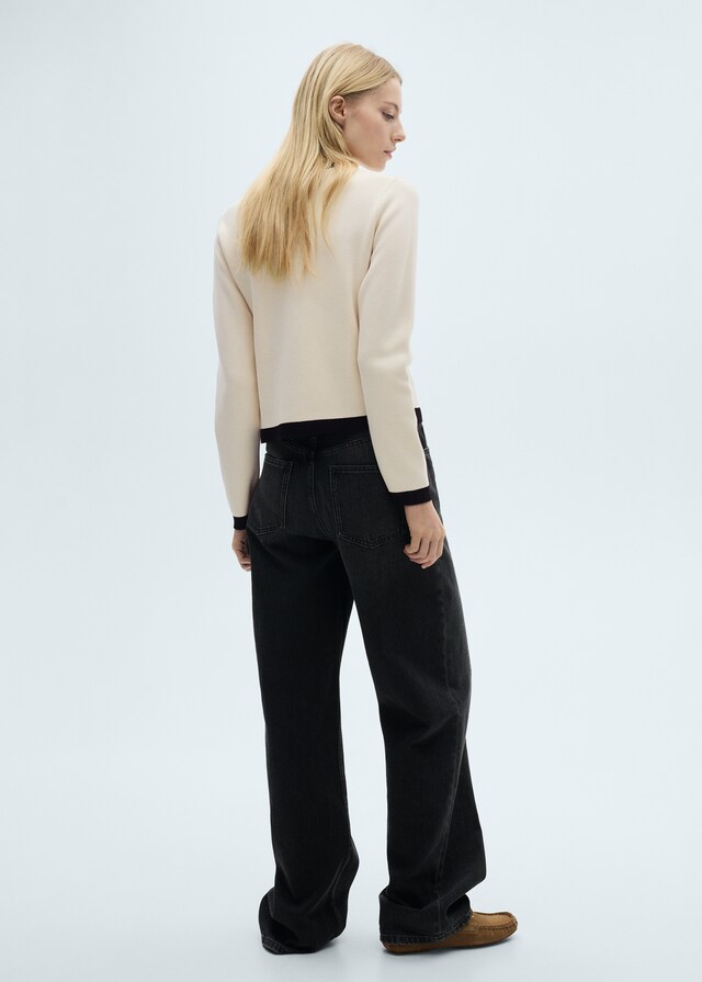 Mango Chaqueta punto botones joya Última moda