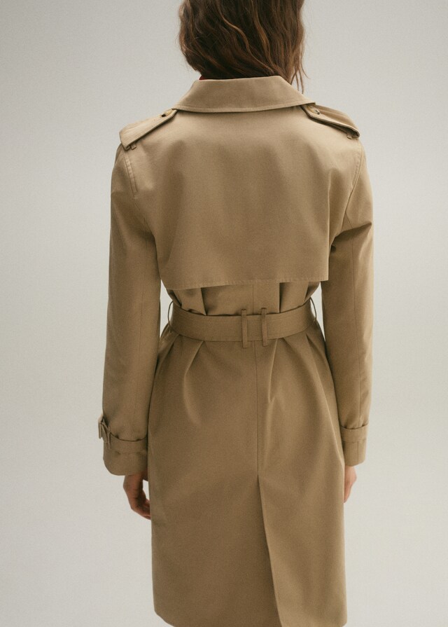 Mango Trench clásico cinturón Descuento por venta flash