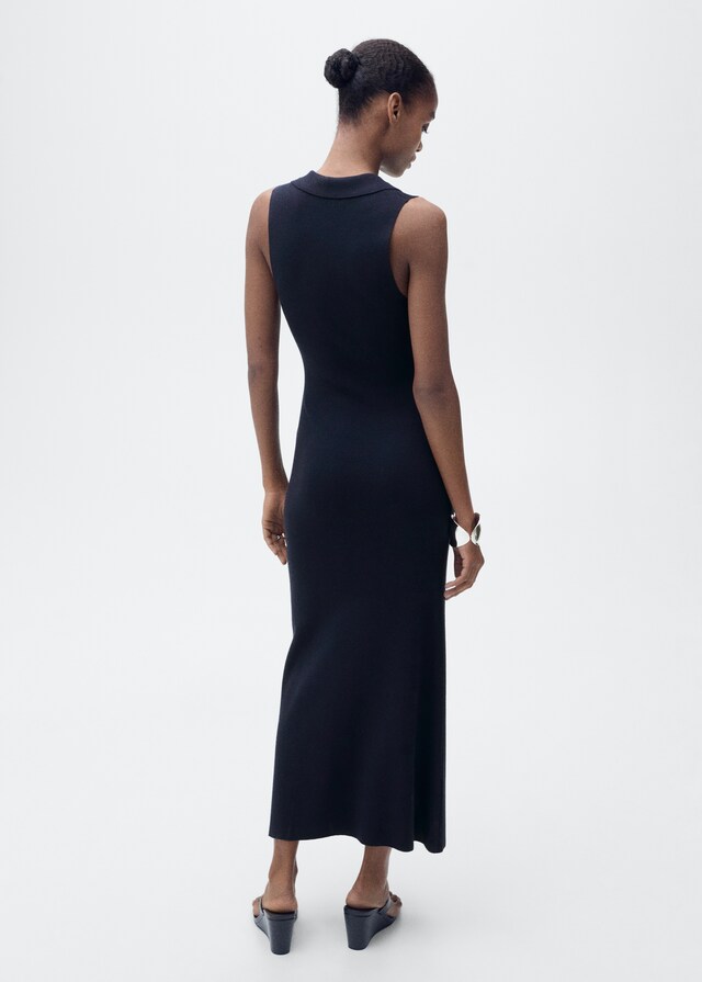 Mango Vestido midi punto solapas Ofertas