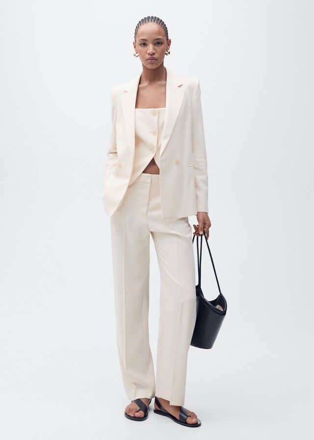 Mango Pantalón recto traje Rebajas baratas