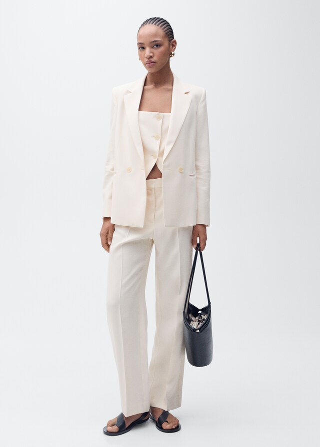 Mango Americana traje recta Ventas relámpago