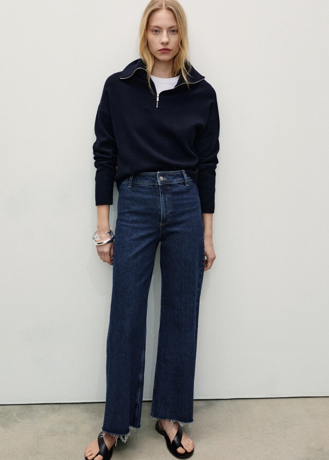 Mango Jeans Catherin culotte tiro alto Liquidación