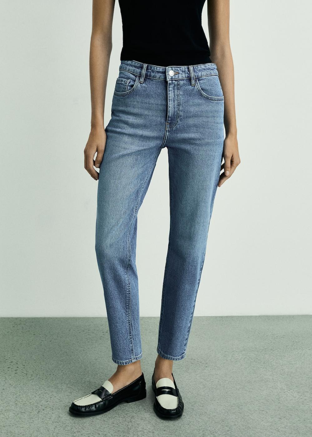 Mango Jeans Newmom confort tiro alto