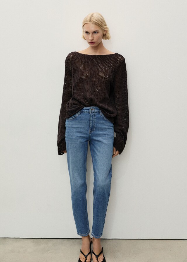 Mango Jeans Newmom confort tiro alto Rebajas top