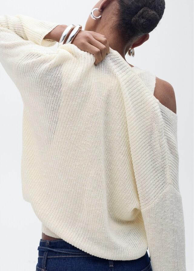 Mango Jersey punto cuello pico Oferta especial