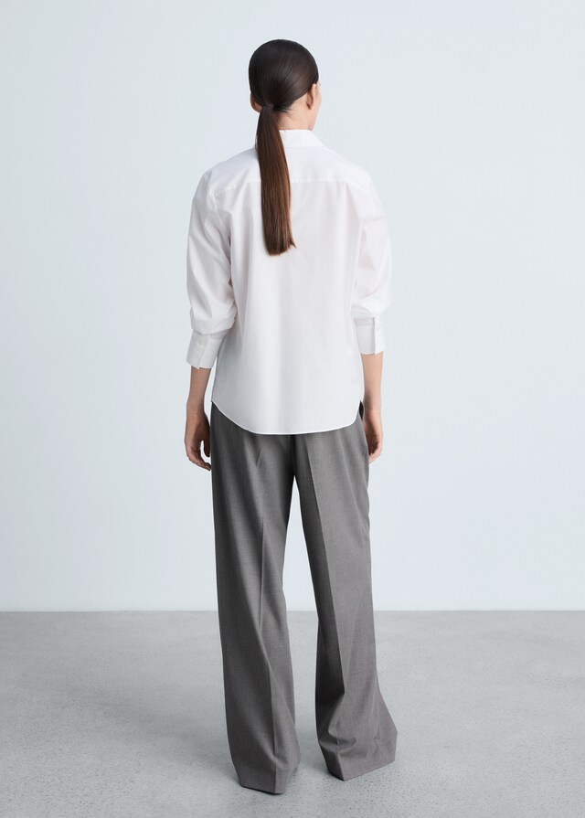 Mango Camisa regular mezcla algodón lyocell Liquidación
