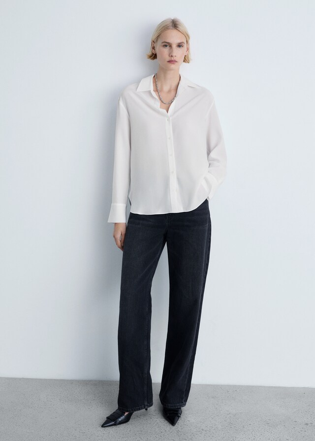 Mango Camisa fluida lyocell Limitado a 3 días