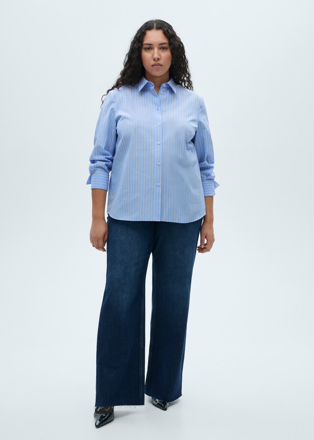 Mango Camisa regular mezcla algodón lyocell Ahorra y exporta