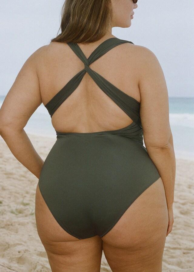 Mango Bañador espalda cruzada En oferta