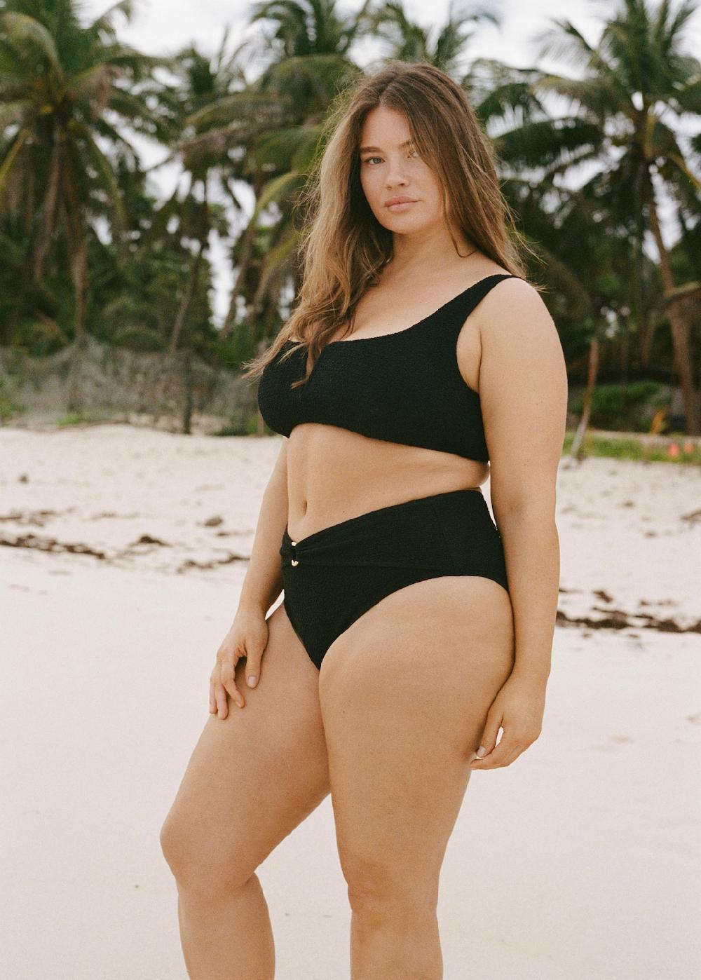 Mango Braguita bikini tiro alto efecto toalla