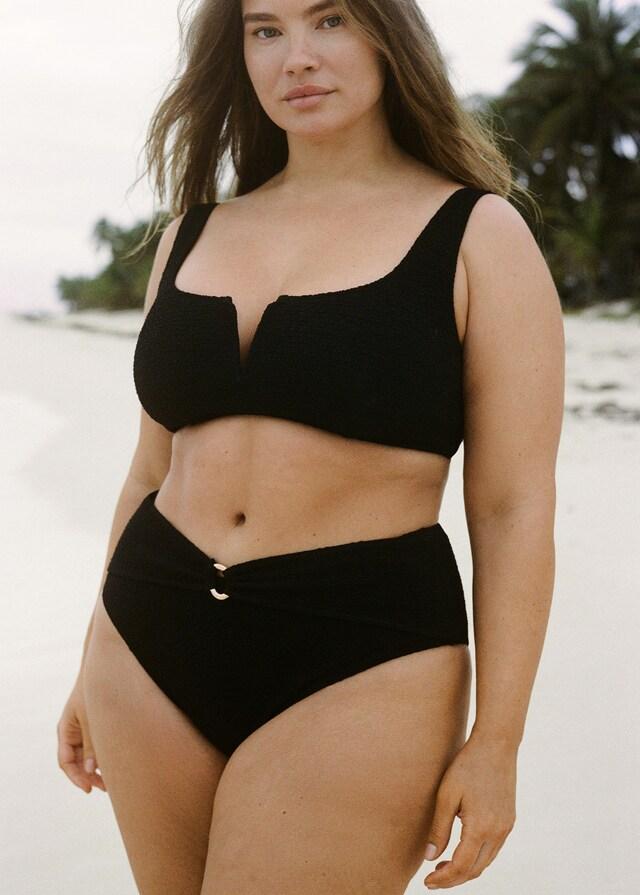 Mango Top bikini efecto toalla Rebajas baratas