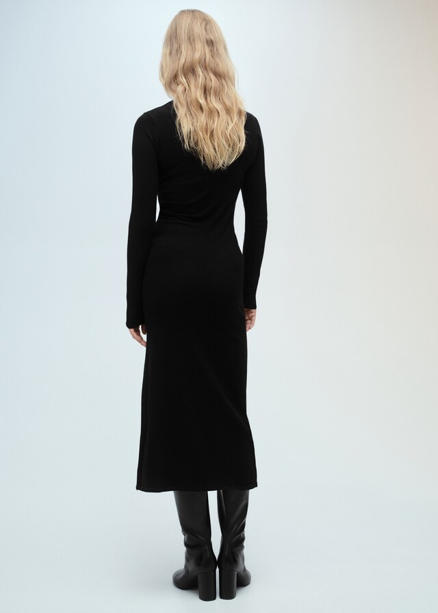 Mango Vestido punto abertura Los más vendidos