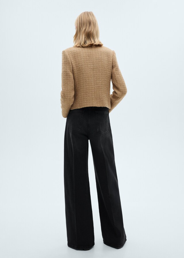 Mango Chaqueta tweed cuello tira Envío gratis