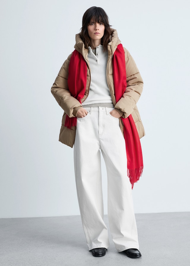 Mango Anorak midi acolchado capucha Últimos 2 días