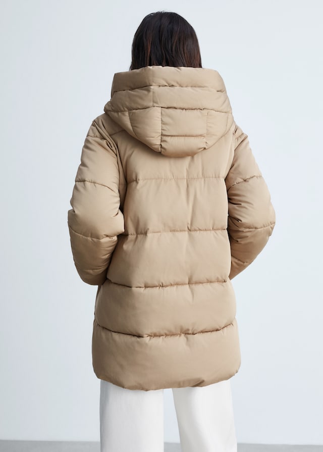 Mango Anorak midi acolchado capucha Últimos 2 días