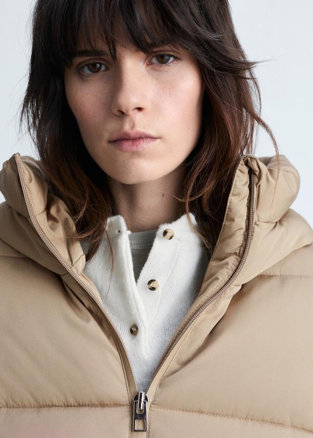Mango Anorak midi acolchado capucha Últimos 2 días