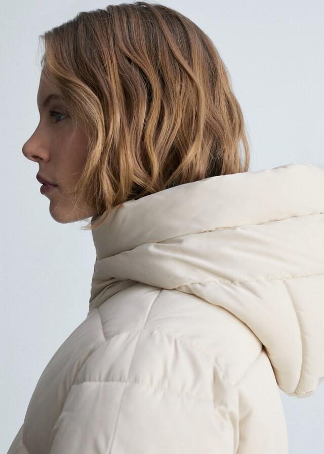 Mango Anorak midi acolchado capucha Envío internacional gratuito