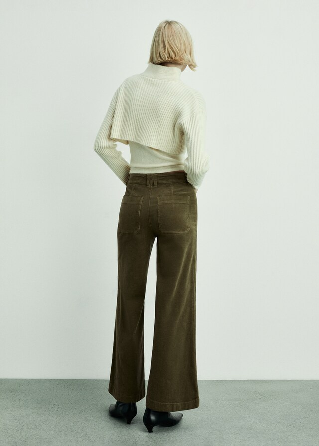 Mango Pantalón Catherin culotte pana Descuentos del mes
