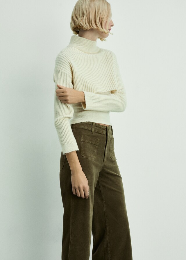 Mango Pantalón Catherin culotte pana Descuentos del mes