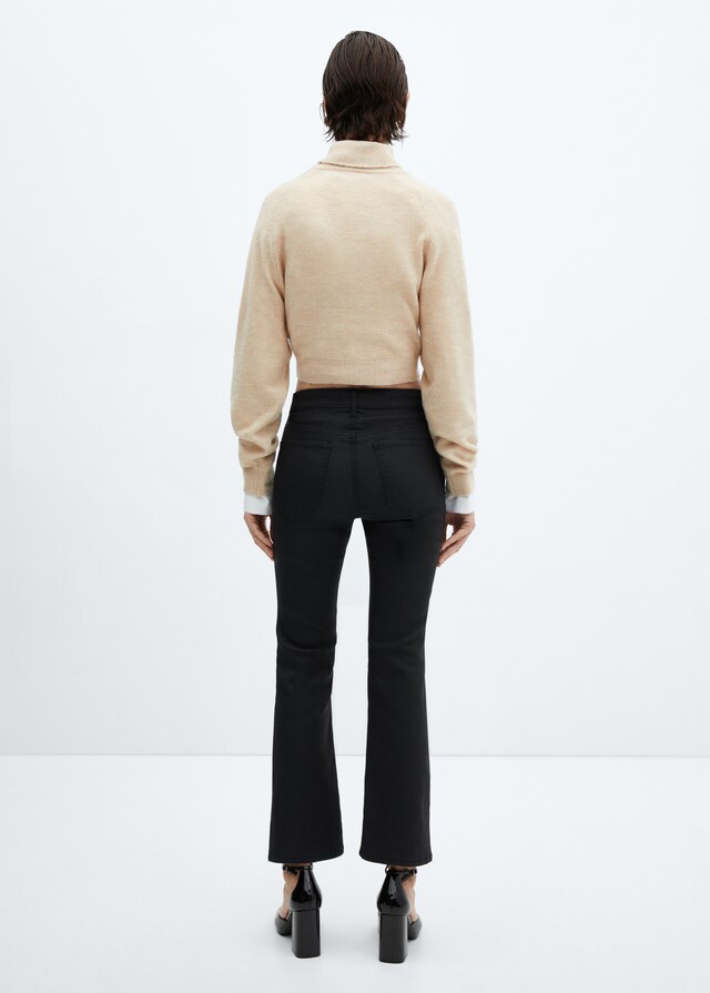 Mango Jeans Sienna flare crop encerados Oferta exclusiva